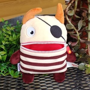 Pirate Monster Plush Toy with Stripes